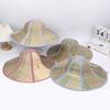 Foldable Straw Hat Wide Brim Fisherman Cap New Sun Hat  Women Men