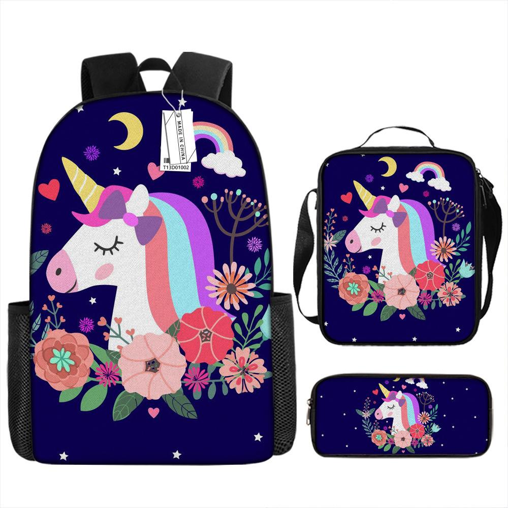 Kindergarten children's school bag unicorn primary school bag small class large class boys and girls reduce the burden of backpack
