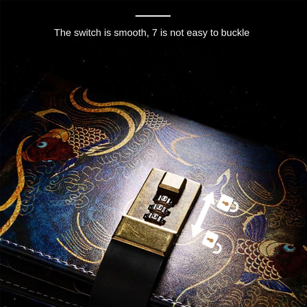 Waterproof Notepad Password Lock DIY Alloy Lock Economic Hardware Accessories Handbag