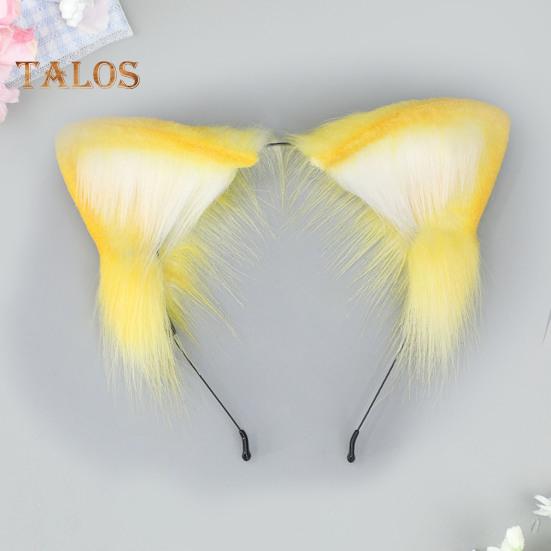 Japanese Style Headband Plush Cat Ear Decor Hair Hoop Gift Making Brightly Colored Dressing Prop Hair Accessories