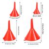 Oil Funnels Pack of 4 Automotive Funnel Set for Oil Change Wide Mouth Bottle Funnel Kitchen Funnel Flexible Oil Fill Funnel