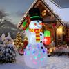 Inflatable Toy Cane Gift Snowman Christmas Inflatable Model Luminous Inflatable Model Christmas Atmosphere Decoration Model