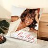 Cushion Cover Silky Short Plush Home Sofa Cushion Cover - Invisible Zipper Home Decoration Whitney Houston Album