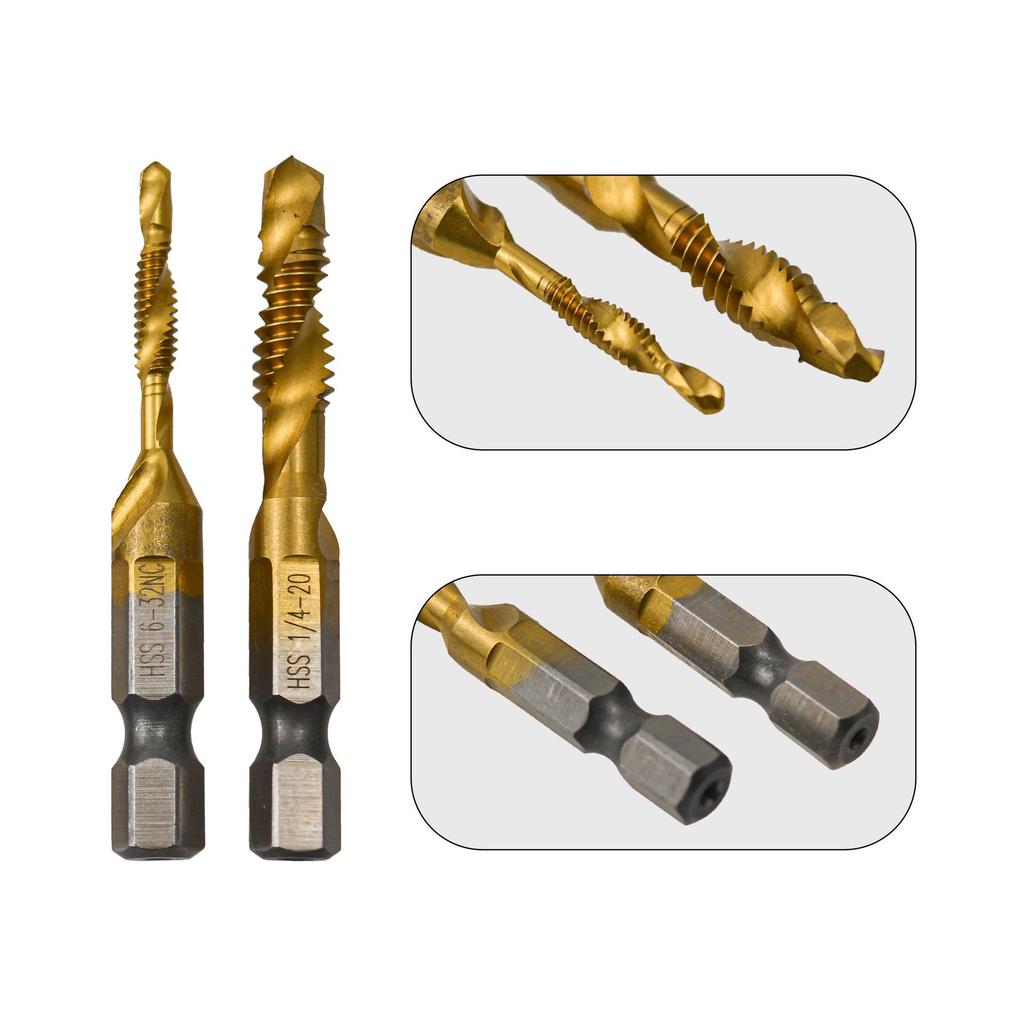 High-Speed Steel Hex Shank Spiral Drill & Taper Tap (Inch/Metric)