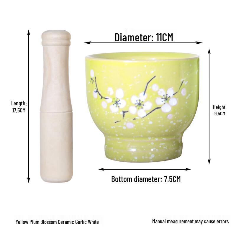 Ceramic Mortar and Pestle Set