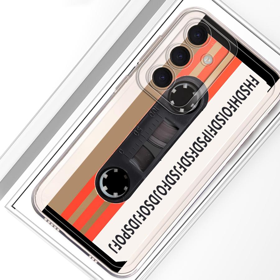 Fashion Retro Cassette Tape Phone Cover Case for Samsung Galaxy A25 A51 A36 A13 A33 A52 A56 A50 A34 A35 A52 A31 A26 A24 A54 A15