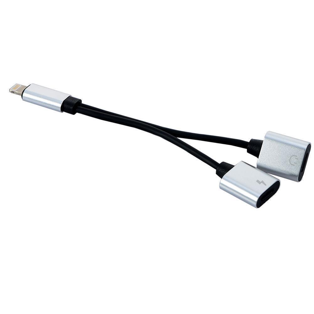 Lightnin Dual 2in1 Adaptateur Chargeur Audio Splitter Separateur Câble Iphone