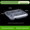 JingJingRS Disposable Rectangular 5-Compartment Meal Prep Bases