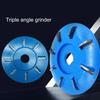 Wood Carving Disc 8 Teeth High Strength Wear-resistant Easy Installation Grinding Polishing Hardness Electric Angle Grinder Woodworking Root Tool