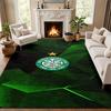 Celtic Football Club Teppich Fußmatte für Wohnzimmer oder Schlafzimmer Schutzmatte unter dem Stuhl Bürodeko Weihnachtsgeschenk Geburtstagsgeschenk
