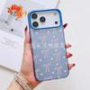 Pink Bow for Apple 15 Colored Silver iPhone14Pro Creative 11promax Matte 16 Protective Cover 17