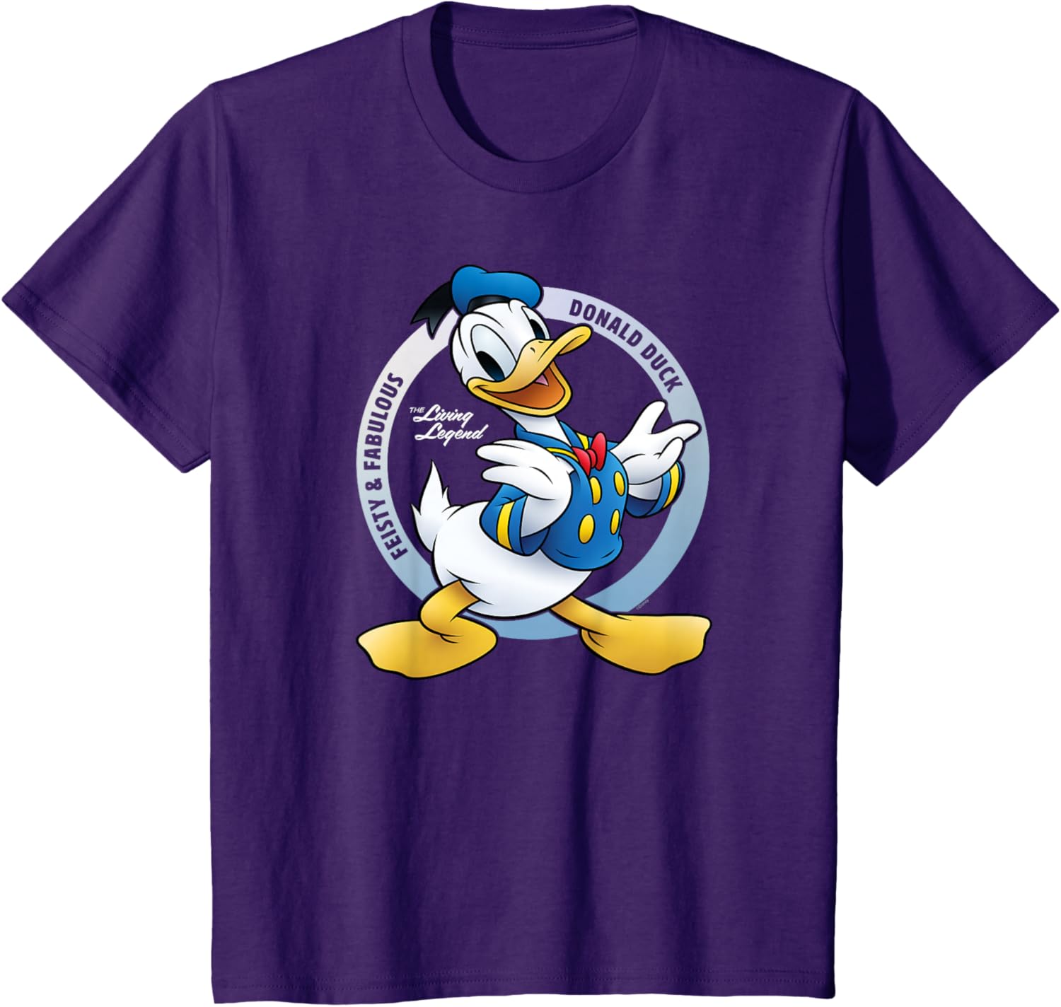 Hot Fashion Disney Donald Duck 90th Anniversary Feisty & Fabulous Legend T-Shirt S-4XL Four Seasons Gift XXXL
