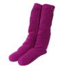 Loose Long by Made In Japan with a Brushed Fleece Approximately SocksDEPO "Fluffy Round-Toe Socks, Fit, Single, Type" Tebukuro-ya. Lining, Purple,