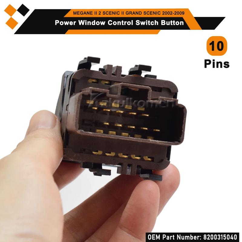 8200315040 10 P Electric Window Lifter Switches Switch For RENAULT MEGANE II 2/SCENIC II/GRAND SCENIC II 2002-2009 8200107772