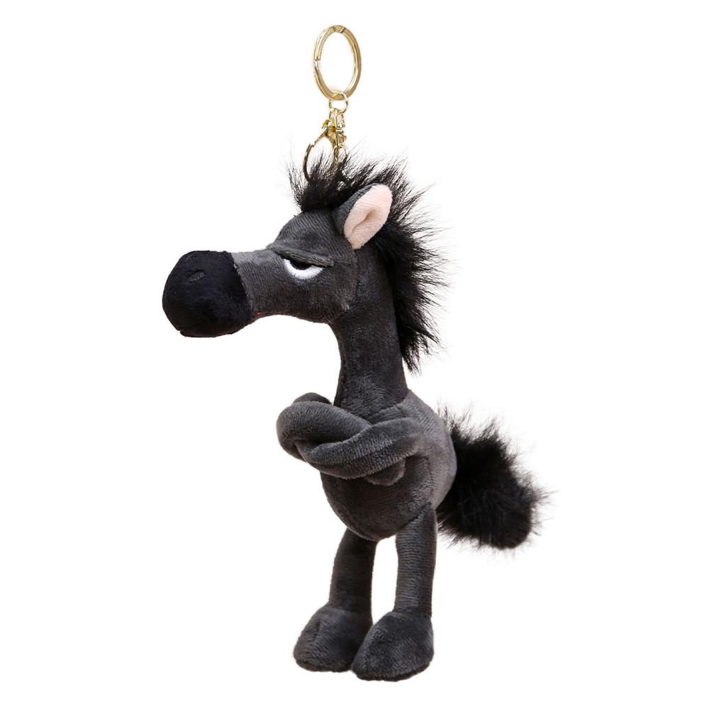 Horse Plush Keychain With Short Plush Material For Gift And Decor