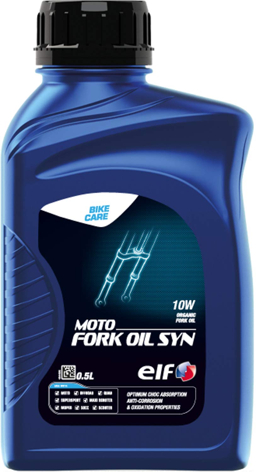 

Олива для вилок мотоцикла elf. Повністю синтетична олива MOTO FORK OIL SYN 10W. 0,5 л. 213966