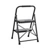 2 Step Ladder, Folding Step Stool with Wide Anti-Slip Pedal and Comfort Handgrip, Lightweight 272 kg Capacity Portable Steel Ladder, Multi-Use for