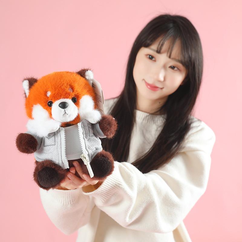 Adorable 20cm Cute Panda Plush Toy Stuffed Animal Doll For Kids Birthday Gift