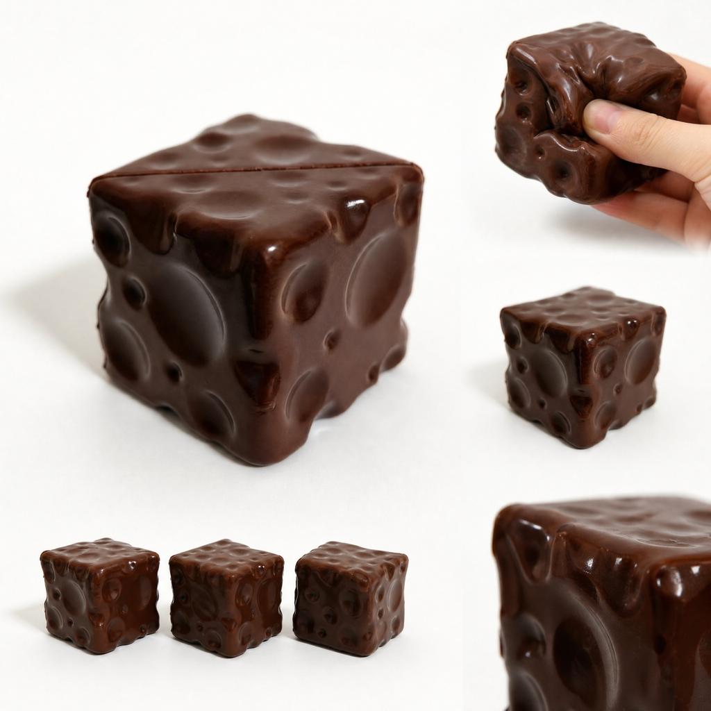 Chocolate Stress Toy - 6.5 Inch Filled Ball