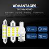 20/24/36Pcs LED Car Interior Lights 6500K 150LM Car LED Bulb Kit T10 31mm 42mm LED Dome Light Car Interior Replacement Bulbs