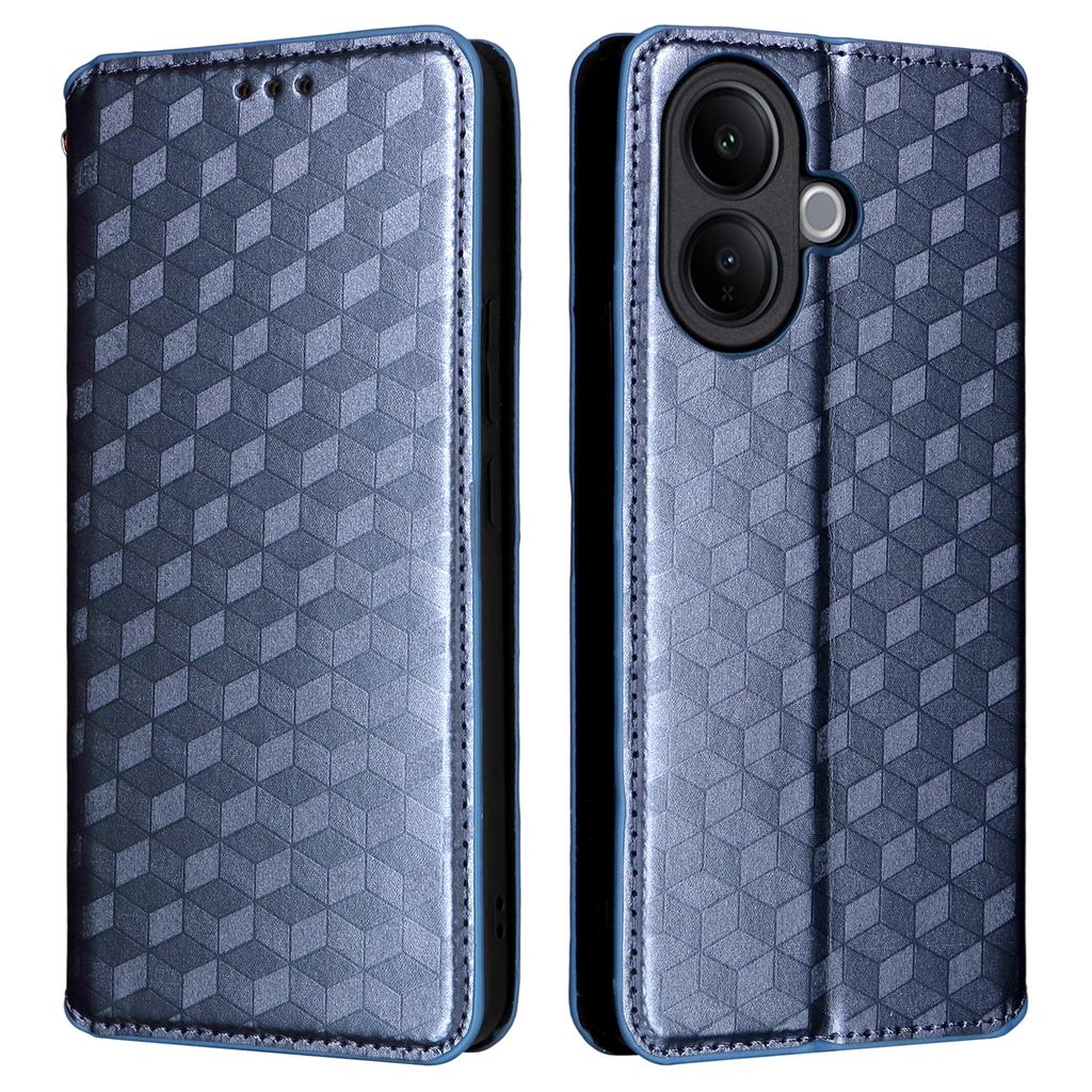 For Vivo V60 Lite 4G/5G Case Wallet Rhombus Imprinted Leather Phone Cover