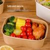 Wegwerp Kraft Papieren Voedselcontainers