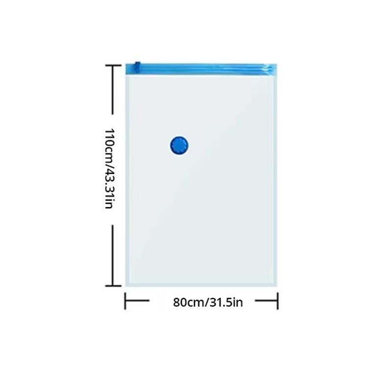 1pc 6Sizes Moisture Proof Vacuum Bag Clothes Storage With Valve Transparent Folding Travel Space Saving Aspirated Compression