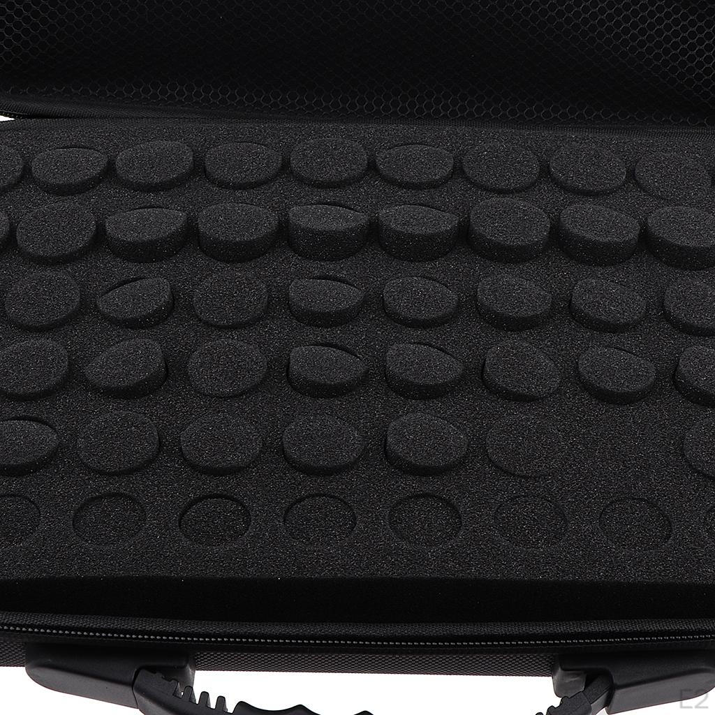 60 Slots EVA Case Bag For Cosmetic Bottles - 5ml,10ml,15ml,,Antifriction,Anti-scratch and