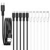 Honest Rainbow Cable Charging Earphone Cable Compatible with Samsung Galaxy Nintendo GoPro Hero iPad and Other Android Devices USB-C Type-C [1m,