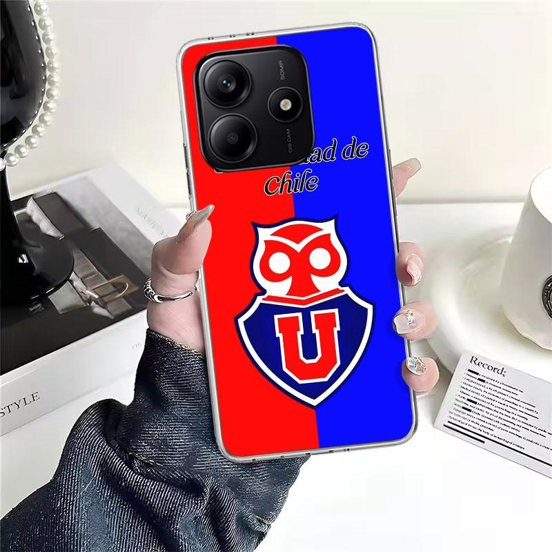 

De Chile U-University Logo For Xiaomi Redmi Note 14 13 12 11 Pro Plus Phone Case 14S 12S 11S 11E 11T 10S 10 9S Fundas Cover Coqu Redmi Note 10(10S)
