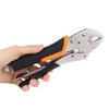 10in Pressure Pliers Pressure Adjustable Multi Function Plastic Handle Locking Pliers for