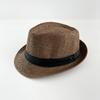 Sombrero Fedora de Primavera y Verano para Niños: Sombrero de Paja para Niños y Niñas, Protección Solar, Ropa de Viaje y Playa, Estilo Británico.