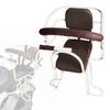 Kids Bike Seat Stable Portable with Backrest Protective Child Rear No Belt