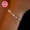 Elegante S925 Zilveren Bloemenketting Armband - Hypoallergeen, het perfecte cadeau voor vrouwen, geschikt voor dagelijks gebruik en speciale gelegenheden