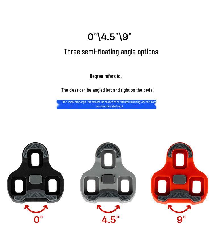 Bike Rubber Anti-Slip Cleat Pedal Compatible with LOOK Systems