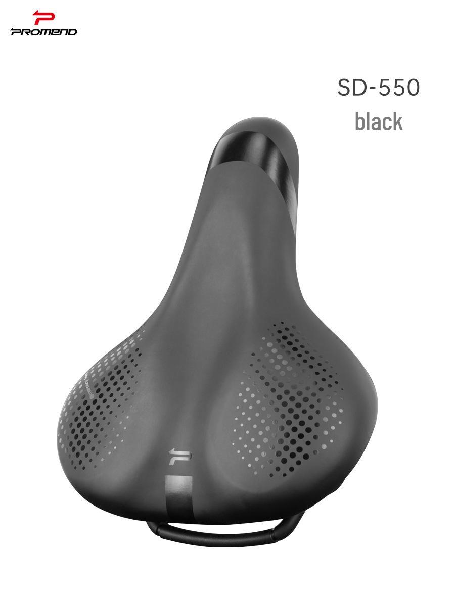 

Comfort Plus Mountain Bike Saddle: Wide, Thickened with Handle and Groove Medium чёрный