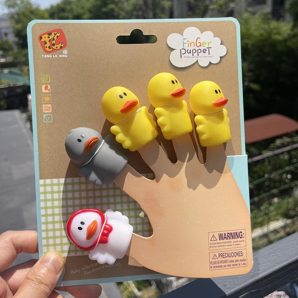 

Kid Mini Animal Fruit Vegetable Hand Finger Puppet Toy Set Baby Educational Story Time Bath Parent Child Interactive Game Toy