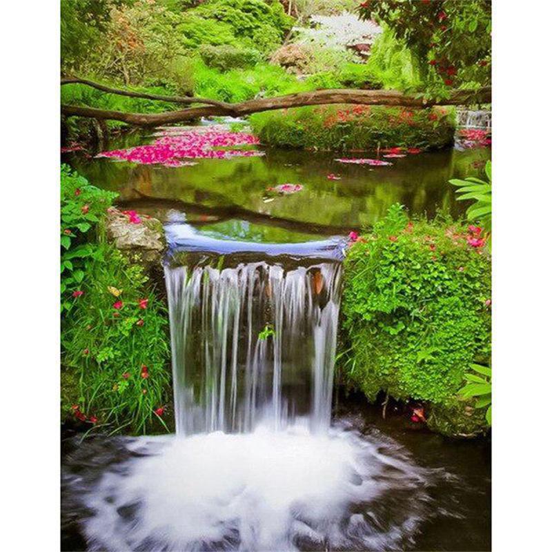 5D DIY Diamond Painting Mountain Landscape Diamond Embroidery Cross Stitch Kit Rhinestone Mosaic Home Decor