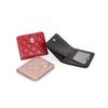 Foreign Trade Inside and Outside Genuine Leather Women's Half-fold Small Wallet Fashionable Korean Version First-layer Co Diamond Women's Change Bag