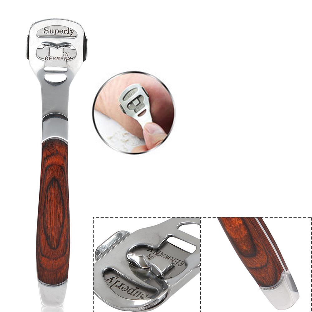 Foot Dead Skin Shaver Cuticle Cutter Callous Remover Razor Scraper With Skin Rub & Blade & Box