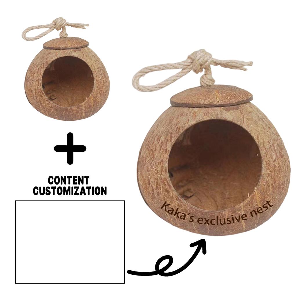Personalized Text For Small , Summer Rope, Cage, Birdcage, Landscaping Decoration Suitable For Hamsters, Parrots, Etc.