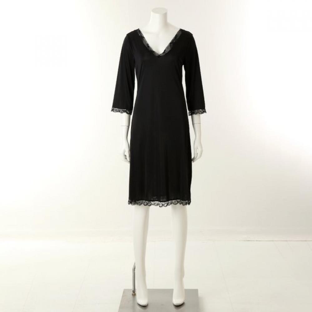 Wacoal Women S Slip 3 4 Sleeve Smooth Fabric  wfS1080 blacks/100(88)