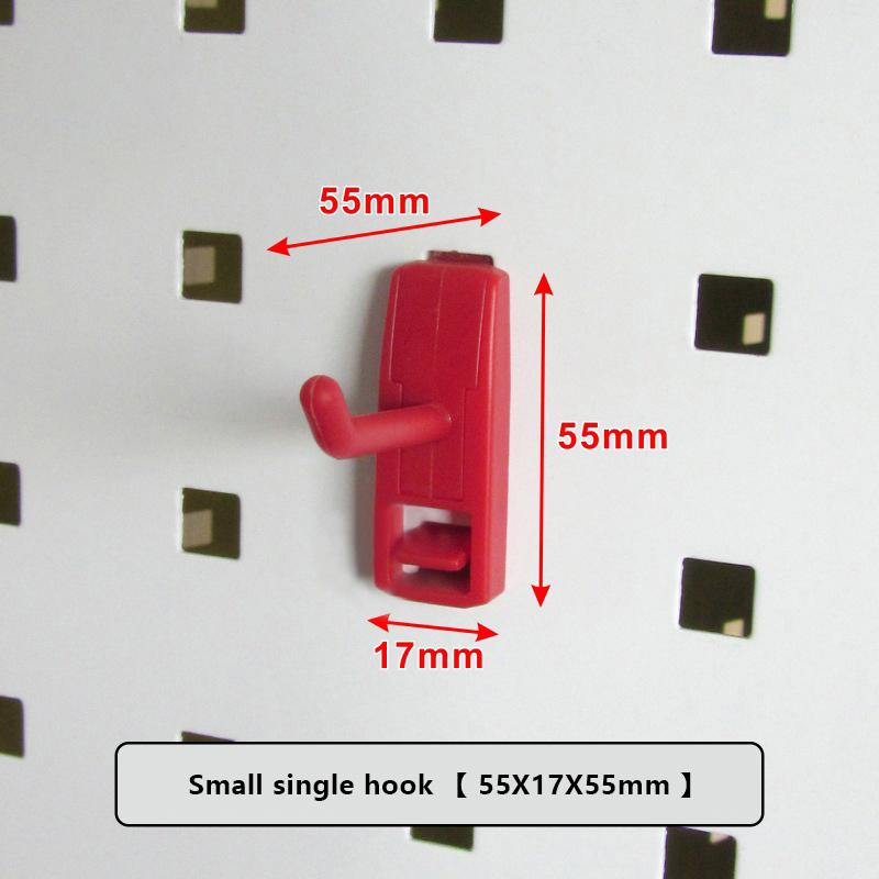 5Pc Pegboard Hooks Abs Wall-Mounted Tool Parts Storage Box Rack Plate Shelving Components Tool Hanging Board Garage Hook