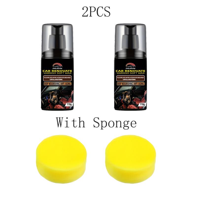 Allgemeines Kunststoffreparaturwachs für Autos - tief nährende Anti-Aging-Creme zur Aufbereitung von Autointerieur und -exterieur, UV-Schutz
