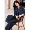 Women's Fashion Denim Set with Wide-Leg Pants