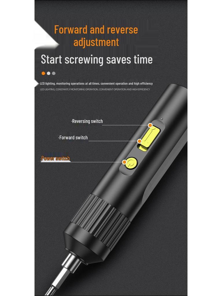 Rechargeable Mini Electric Screwdriver Drill - Fully Automatic, Household Compact Tool