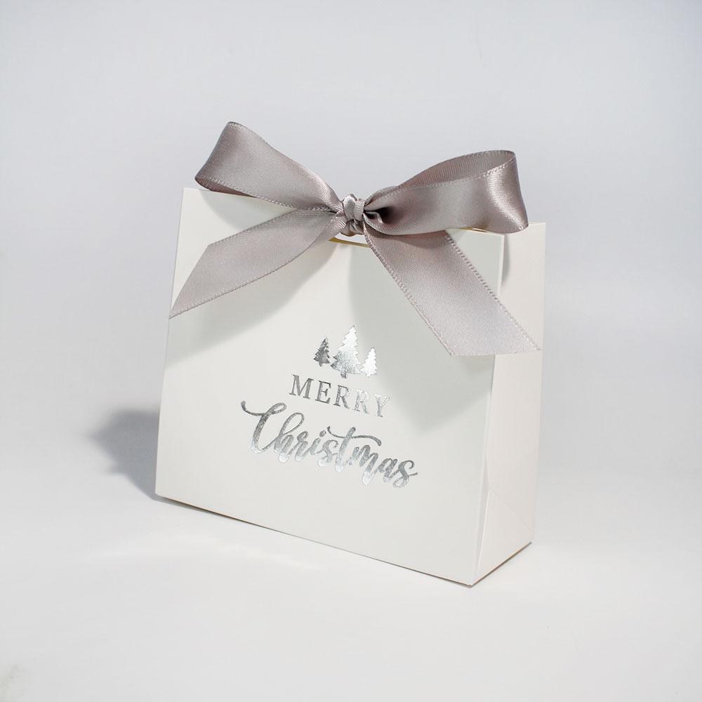 Christmas Gift Candy Box 3D Eve Cookies Favor Gift Packaging Box With Ribbon New Year Merry Christmas Party Decoration