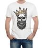 König Totenkopf König Totenkopf Krone T-Shirt Druck Unisex Baumwolle Fruit of The Loom