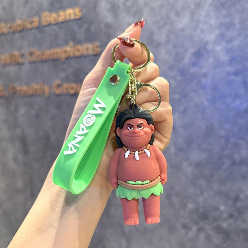 Moana Pua Maui Hei Hei Keychain Cartoon Pendant Toy Bag Decoration Gift Kids