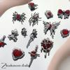 Dunkel Süßes Herz Rose Kreuz Legierung Anhänger für DIY Armband/Halskette